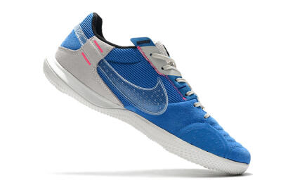 Men's Nike Street Gato IC Football Shoes - Blue/Grey/White