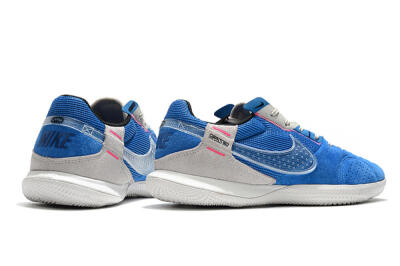Men's Nike Street Gato IC Football Shoes - Blue/Grey/White