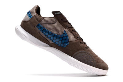 Men's Nike Street Gato IC Football Shoes - Brown/Blue/White