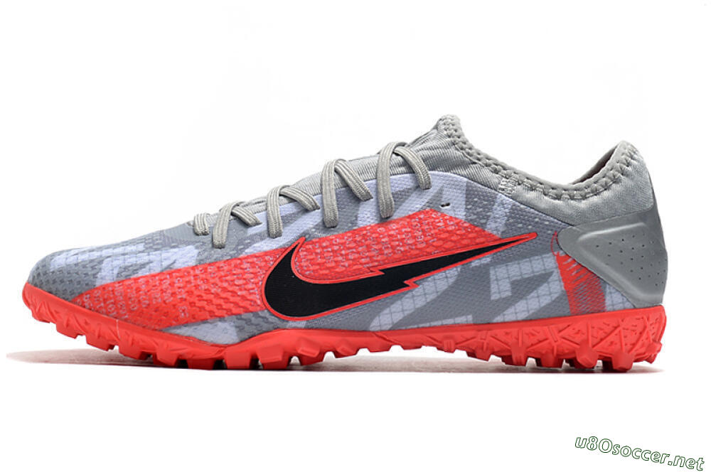 Men's Nike Mercurial Vapor 13 Pro TF Football Shoes - Grey/Black/Red 0