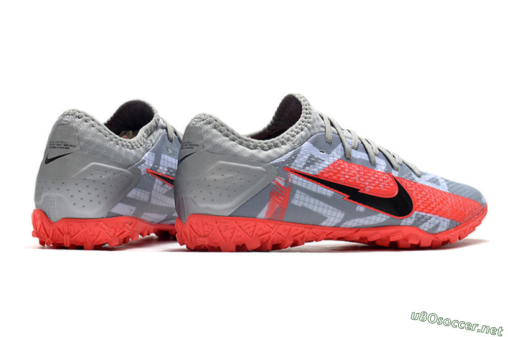 Men's Nike Mercurial Vapor 13 Pro TF Football Shoes - Grey/Black/Red 6