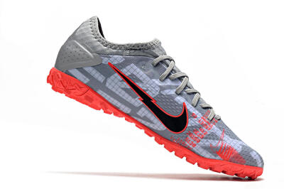 Men's Nike Mercurial Vapor 13 Pro TF Football Shoes - Grey/Black/Red