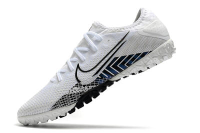 Men's Nike Mercurial Vapor 13 Pro TF Football Shoes - White/Black/Blue