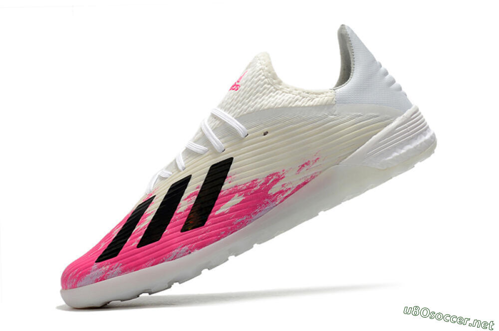 Men's Adidas X 19.1 TF Football Shoes - Pink/Black/White 5