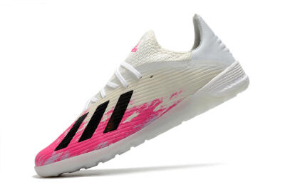 Men's Adidas X 19.1 TF Football Shoes - Pink/Black/White
