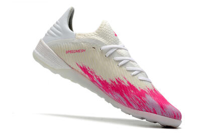 Men's Adidas X 19.1 TF Football Shoes - Pink/Black/White
