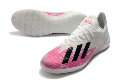 Men's Adidas X 19.1 TF Football Shoes - Pink/Black/White
