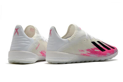 Men's Adidas X 19.1 TF Football Shoes - Pink/Black/White