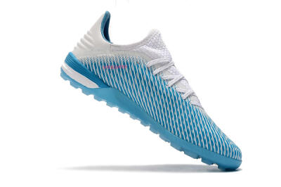 Men's Adidas X 19.1 TF Football Shoes - Blue/Black/White