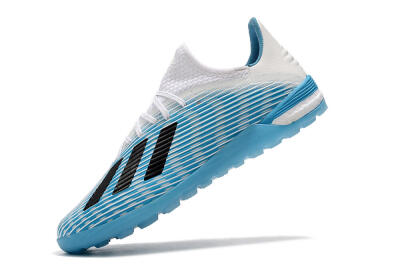Men's Adidas X 19.1 TF Football Shoes - Blue/Black/White