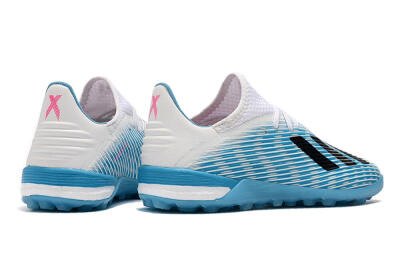 Men's Adidas X 19.1 TF Football Shoes - Blue/Black/White