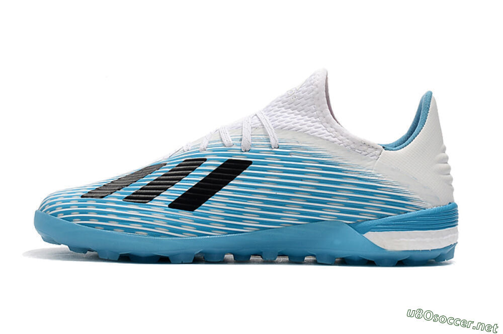 Men's Adidas X 19.1 TF Football Shoes - Blue/Black/White 0