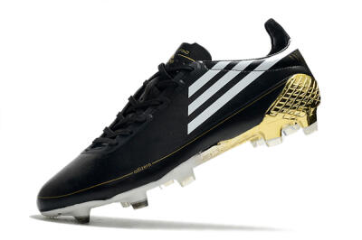 Men's Adidas F50 Adizero Ghosted FG Football Boots - Black/White/Gold