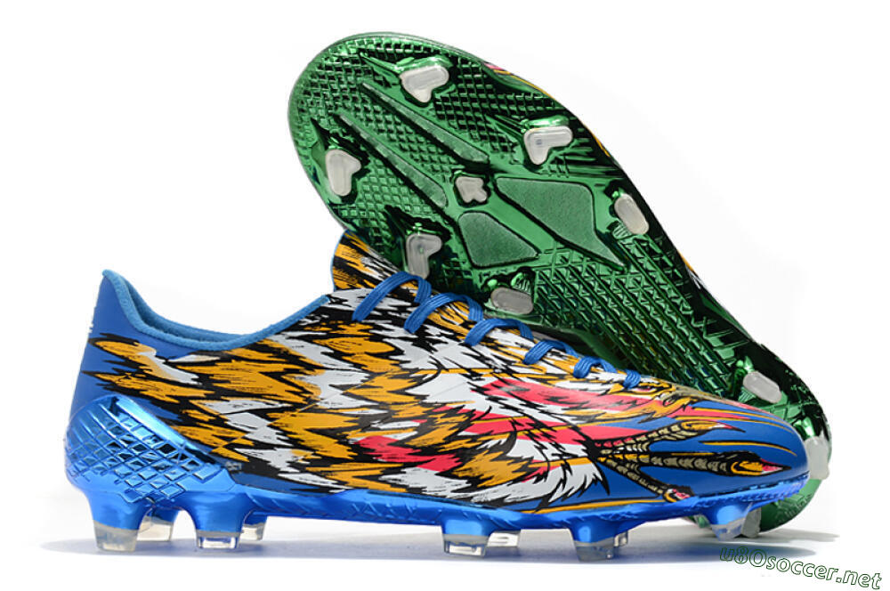 Men's Adidas F50 Adizero Ghosted FG Football Boots - Green/Pink/Yellow 2