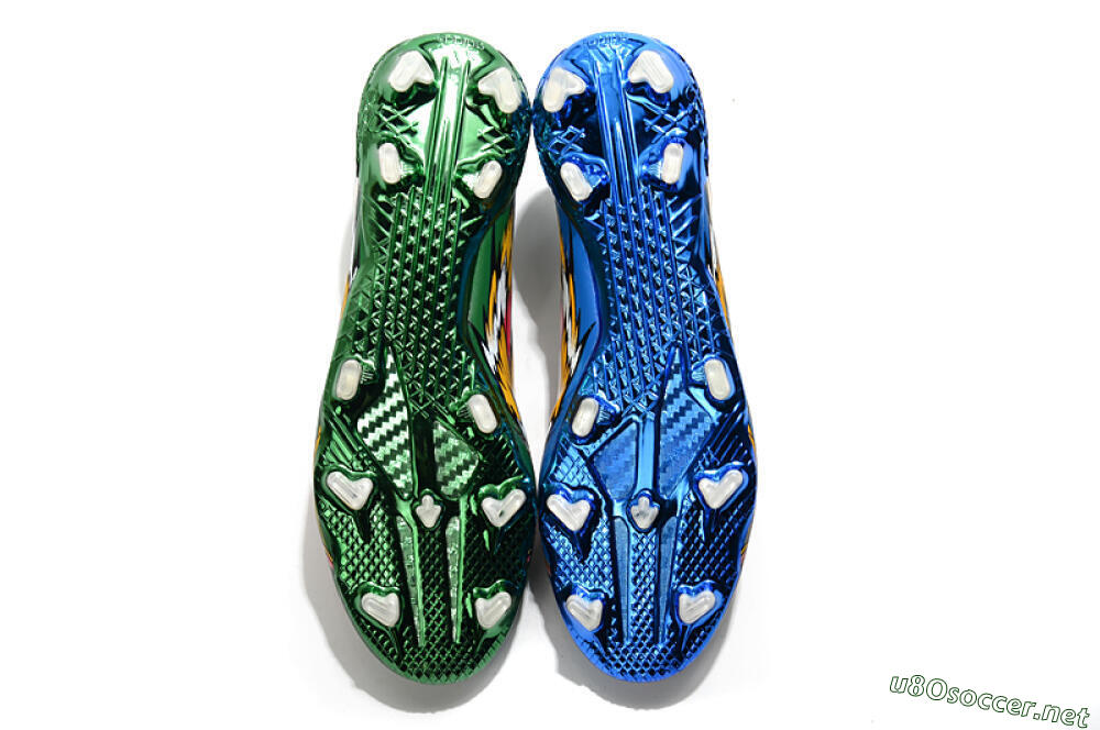 Men's Adidas F50 Adizero Ghosted FG Football Boots - Green/Pink/Yellow 6
