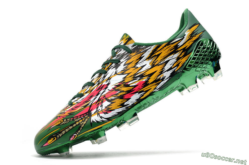 Men's Adidas F50 Adizero Ghosted FG Football Boots - Green/Pink/Yellow 5