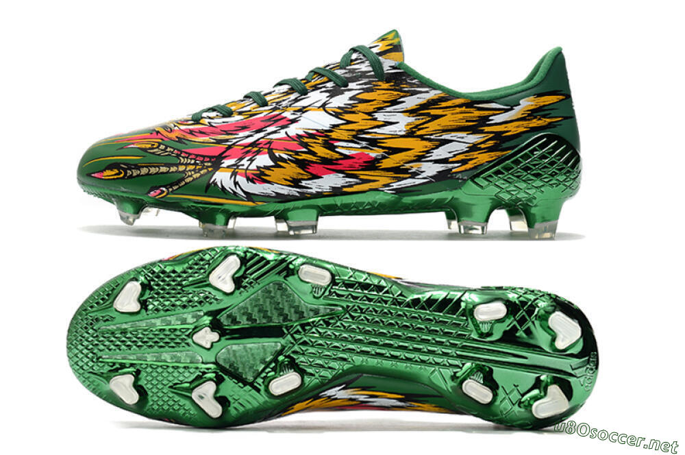 Men's Adidas F50 Adizero Ghosted FG Football Boots - Green/Pink/Yellow 1