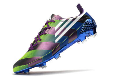 Men's Adidas F50 Adizero Ghosted FG Football Boots - Purple/Blue/Yellow