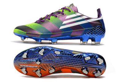 Men's Adidas F50 Adizero Ghosted FG Football Boots - Purple/Blue/Yellow