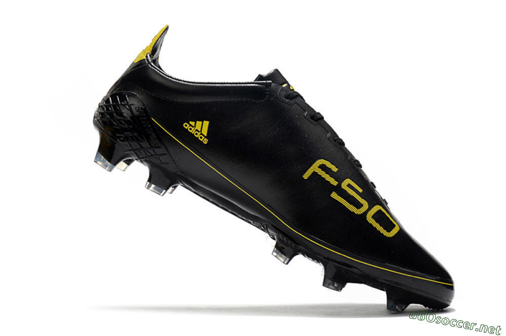 Men's Adidas F50 Adizero Ghosted FG Football Boots - Black/Yellow 4