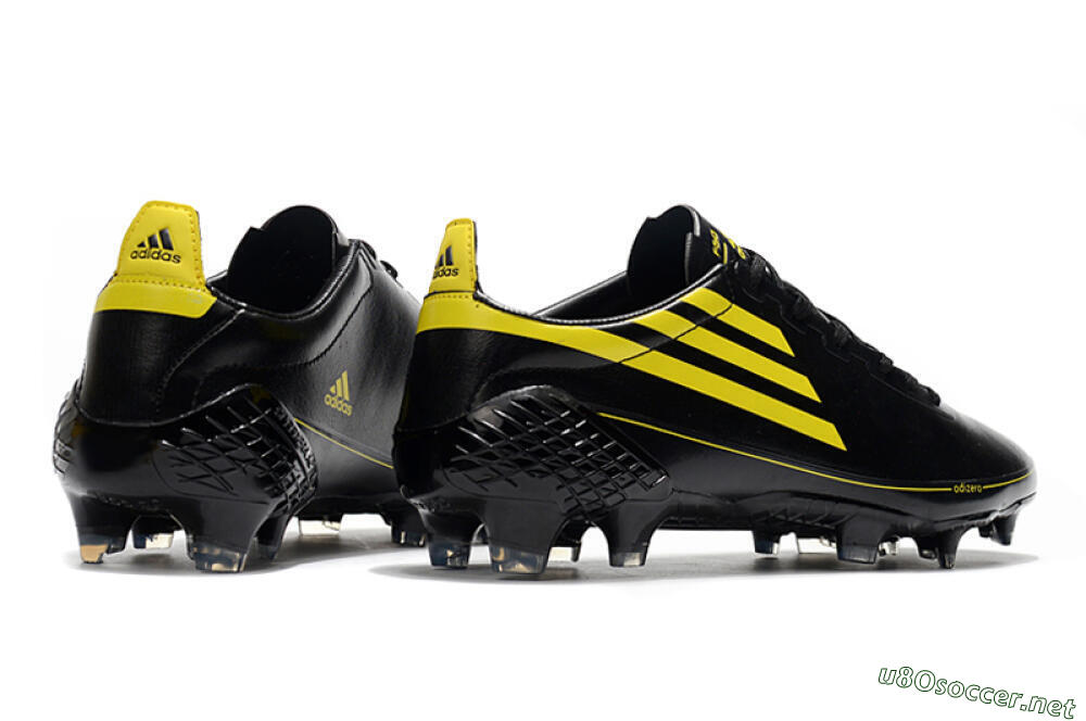 Men's Adidas F50 Adizero Ghosted FG Football Boots - Black/Yellow 6