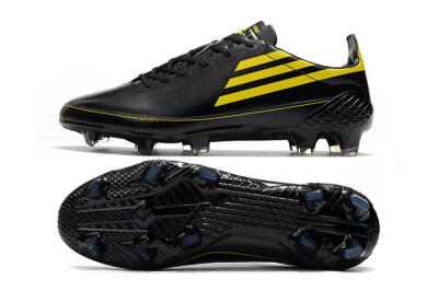 Men's Adidas F50 Adizero Ghosted FG Football Boots - Black/Yellow
