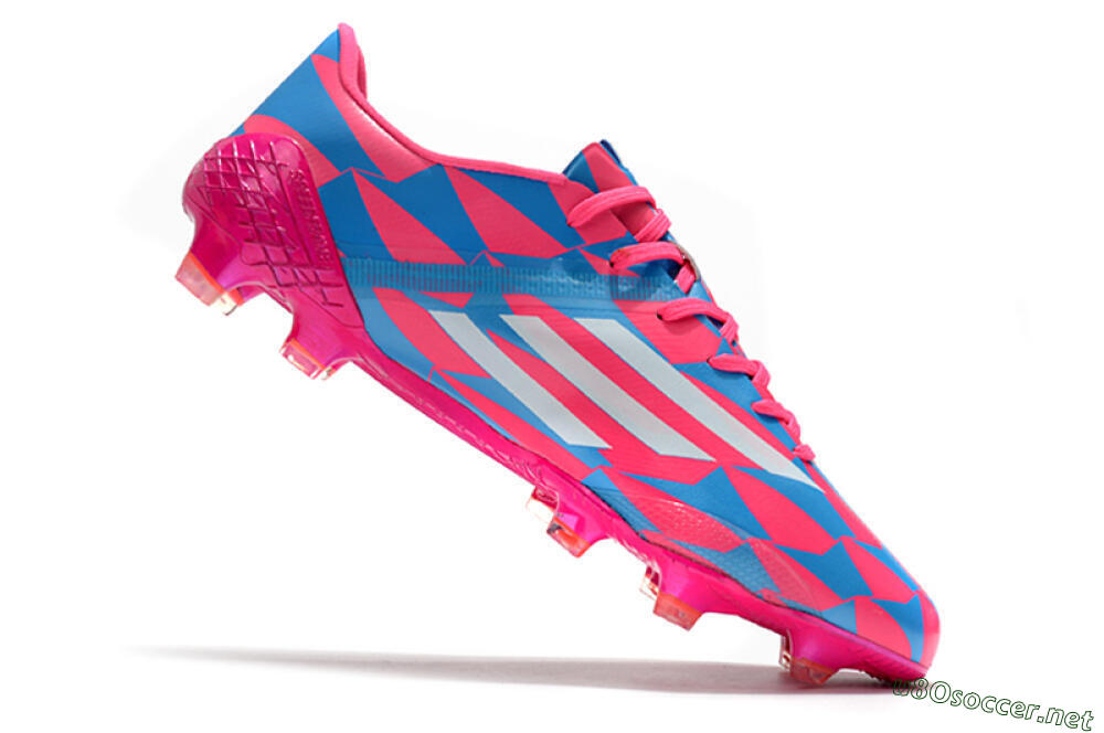Men's Adidas F50 Adizero Ghosted FG Football Boots - Pink/White/Blue 4