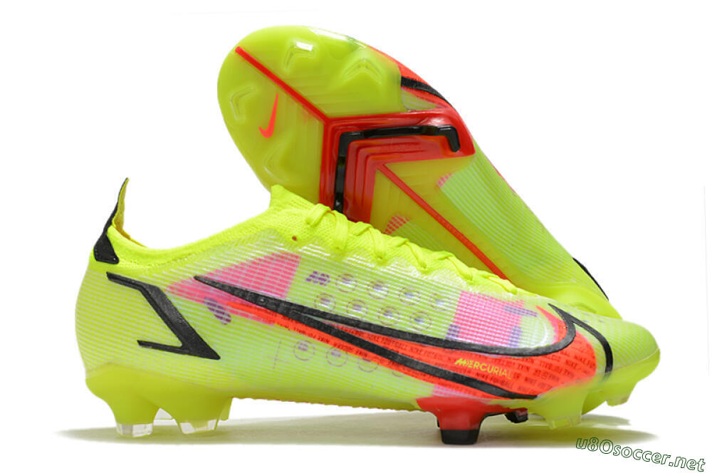 Men's Nike Mercurial Vapor 14 Elite FG Football Boots - Yellow/Red/Black 2