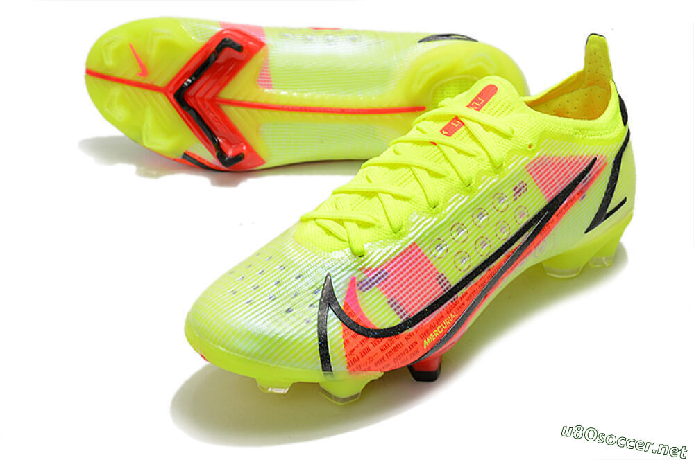 Men's Nike Mercurial Vapor 14 Elite FG Football Boots - Yellow/Red/Black 3