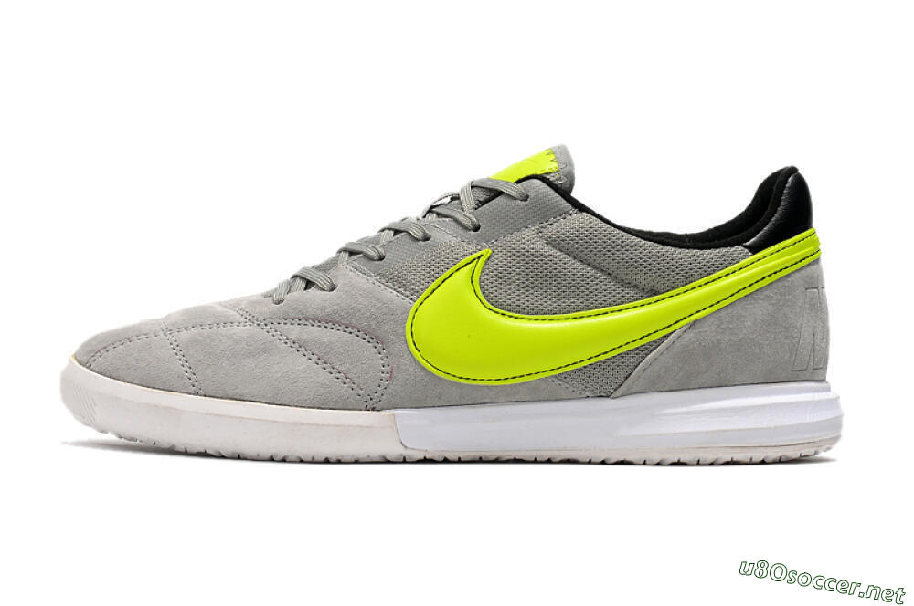 Men's Nike Premier 2 Sala IC Football Shoes - Grey/Yellow/Black 0