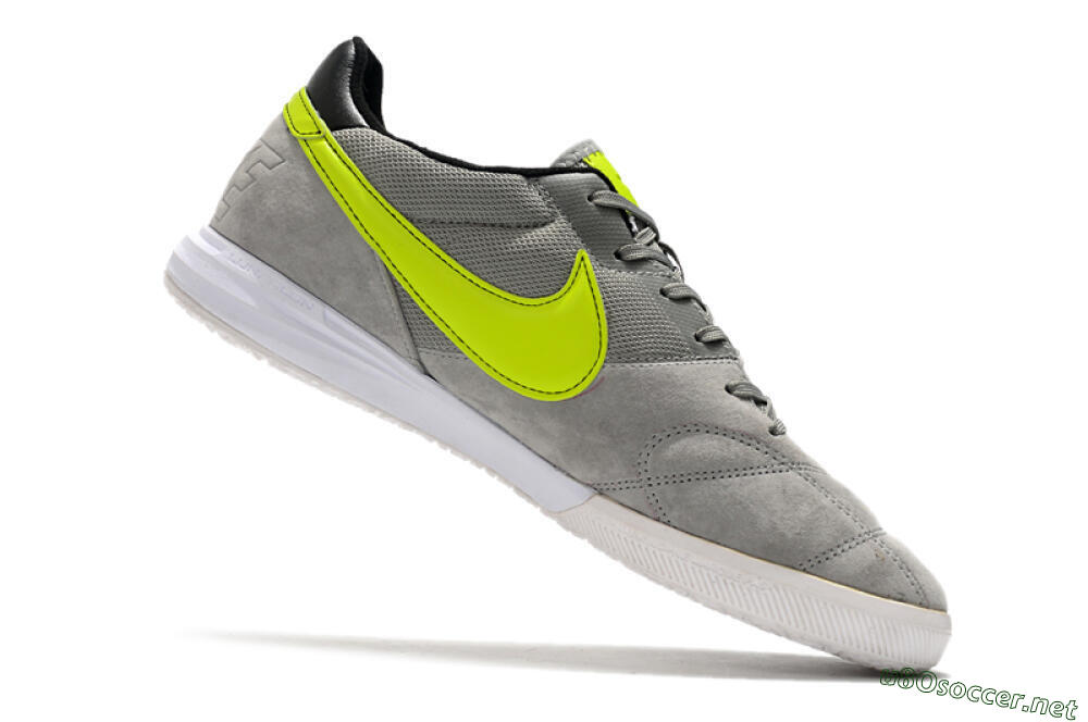 Men's Nike Premier 2 Sala IC Football Shoes - Grey/Yellow/Black 4