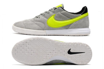 Men's Nike Premier 2 Sala IC Football Shoes - Grey/Yellow/Black
