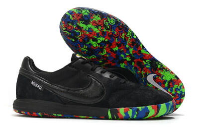 Men's Nike Premier 2 Sala IC Football Shoes - Black/Red/Green/Blue