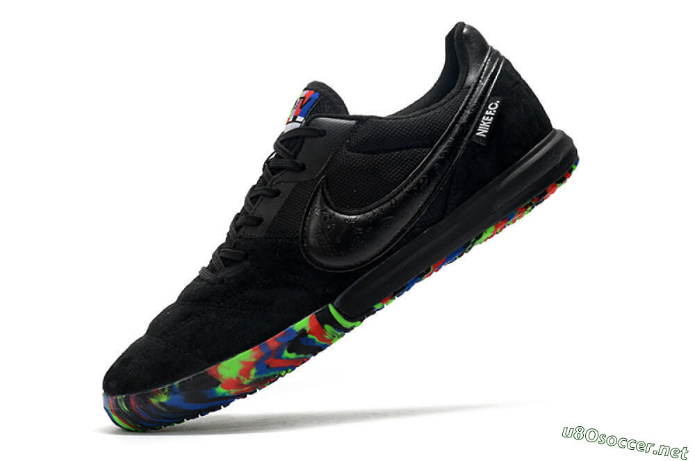 Men's Nike Premier 2 Sala IC Football Shoes - Black/Red/Green/Blue 5