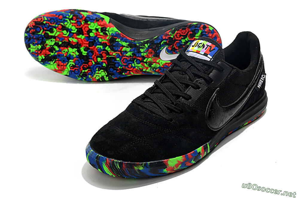 Men's Nike Premier 2 Sala IC Football Shoes - Black/Red/Green/Blue 3