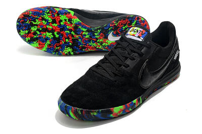 Men's Nike Premier 2 Sala IC Football Shoes - Black/Red/Green/Blue