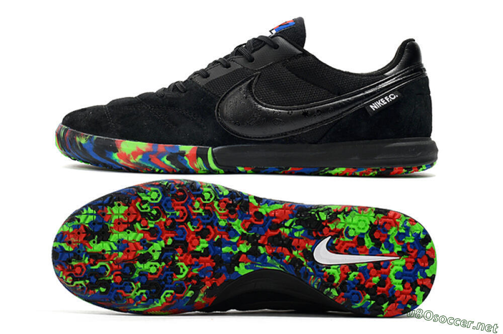 Men's Nike Premier 2 Sala IC Football Shoes - Black/Red/Green/Blue 1