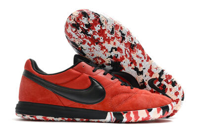 Men's Nike Premier 2 Sala IC Football Shoes - Red/Black/White