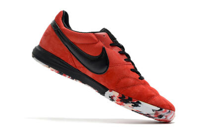 Men's Nike Premier 2 Sala IC Football Shoes - Red/Black/White