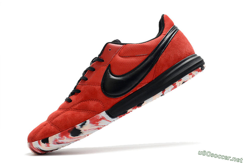 Men's Nike Premier 2 Sala IC Football Shoes - Red/Black/White 5