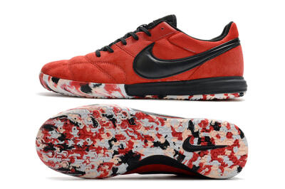 Men's Nike Premier 2 Sala IC Football Shoes - Red/Black/White