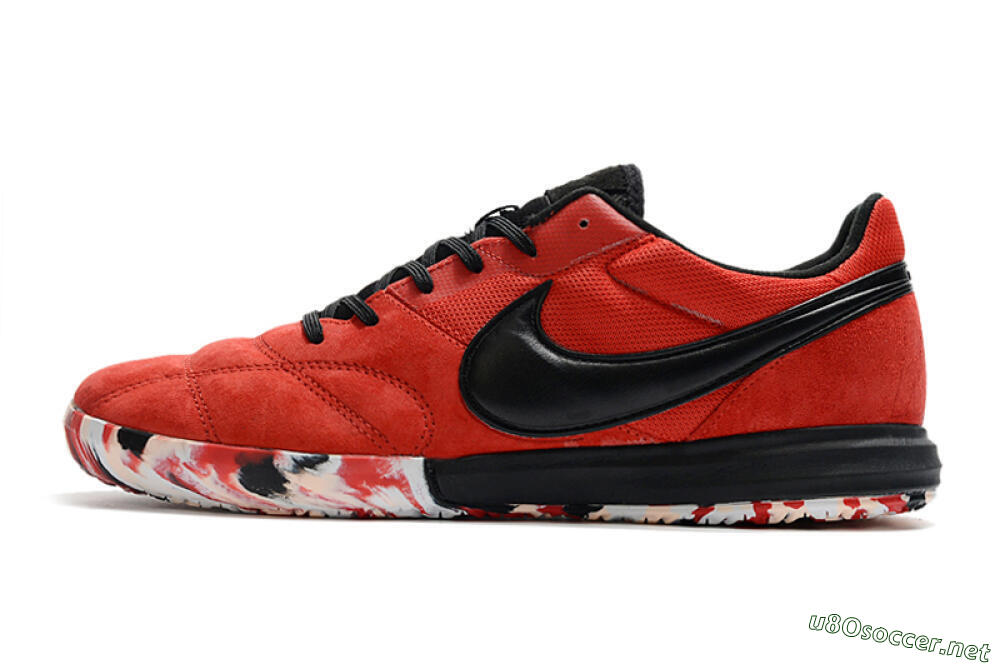 Men's Nike Premier 2 Sala IC Football Shoes - Red/Black/White 0