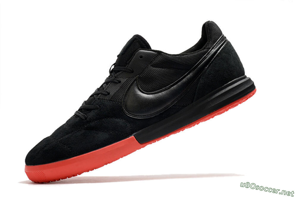 Men's Nike Premier 2 Sala IC Football Shoes - Black/Red 5
