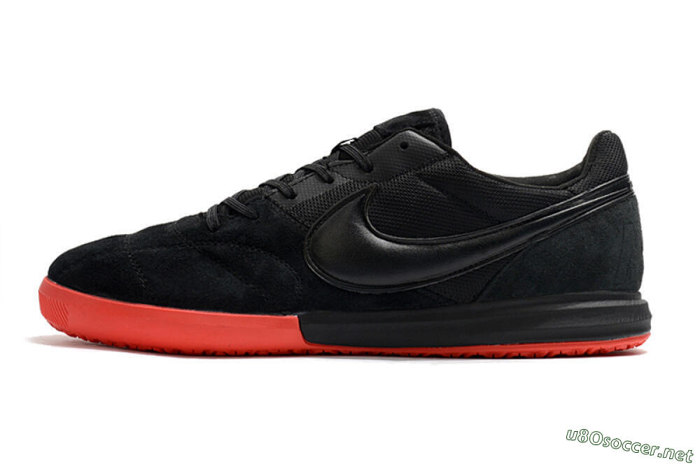 Men's Nike Premier 2 Sala IC Football Shoes - Black/Red 0