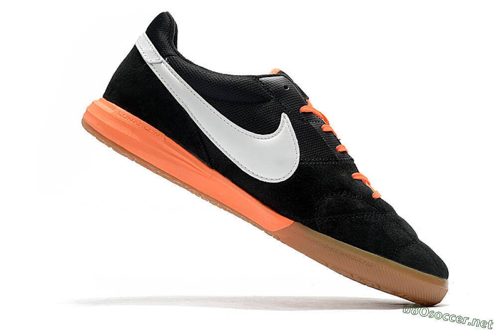 Men's Nike Premier 2 Sala IC Football Shoes - Black/White/Brown 4