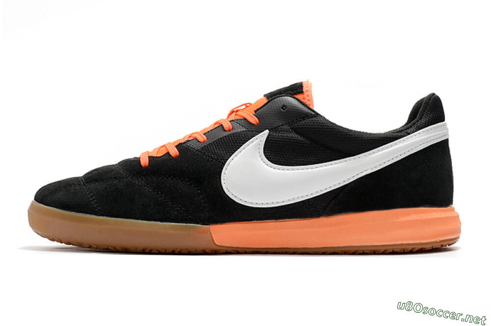 Men's Nike Premier 2 Sala IC Football Shoes - Black/White/Brown 0