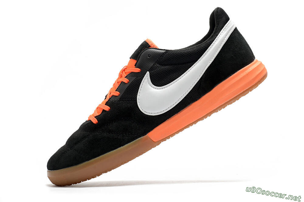 Men's Nike Premier 2 Sala IC Football Shoes - Black/White/Brown 5