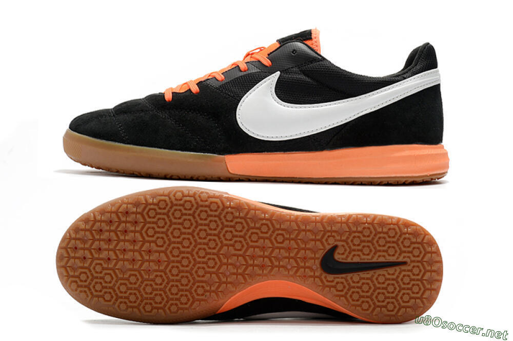Men's Nike Premier 2 Sala IC Football Shoes - Black/White/Brown 1