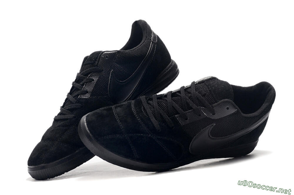 Men's Nike Premier 2 Sala IC Football Shoes - Black/Black 6