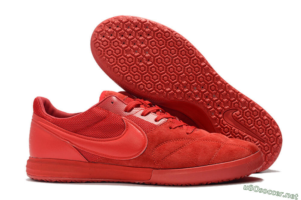 Men's Nike Premier 2 Sala IC Football Shoes - Red/Red 2